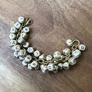 Lenora Dame alphabet bracelet
